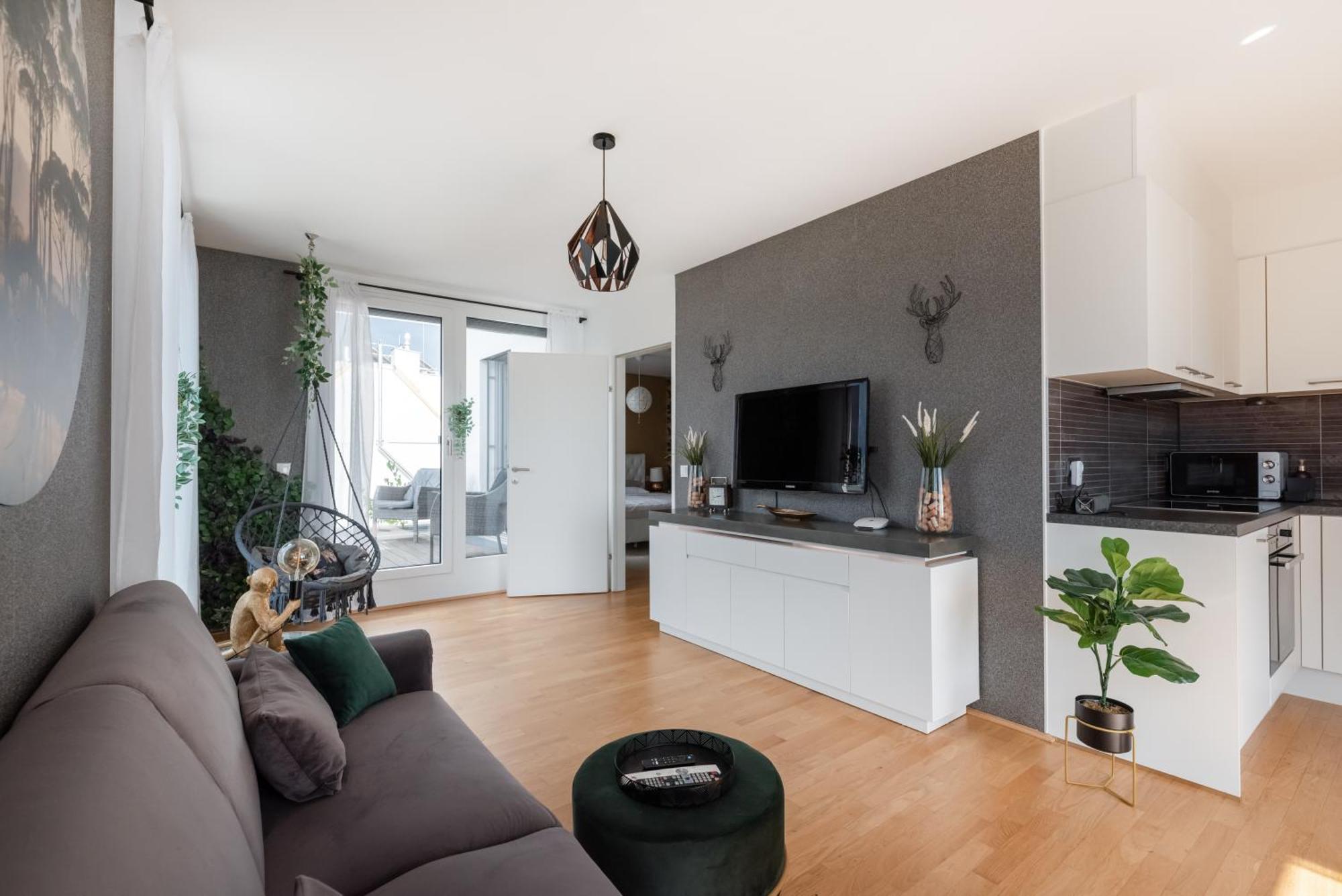 Apartment Mit Traumhafter Dachterrasse & Weitblick Wien Eksteriør bilde