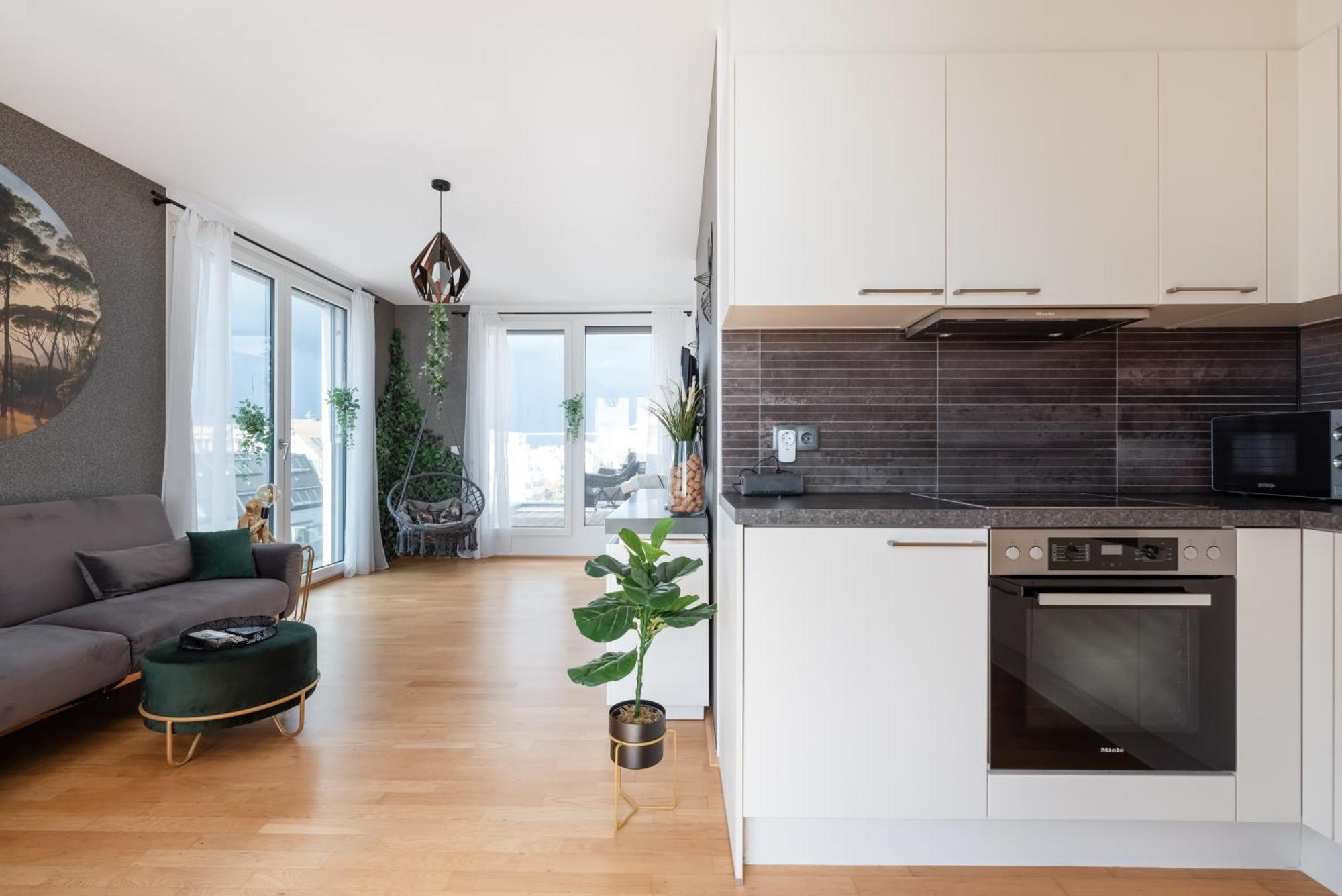Apartment Mit Traumhafter Dachterrasse & Weitblick Wien Eksteriør bilde
