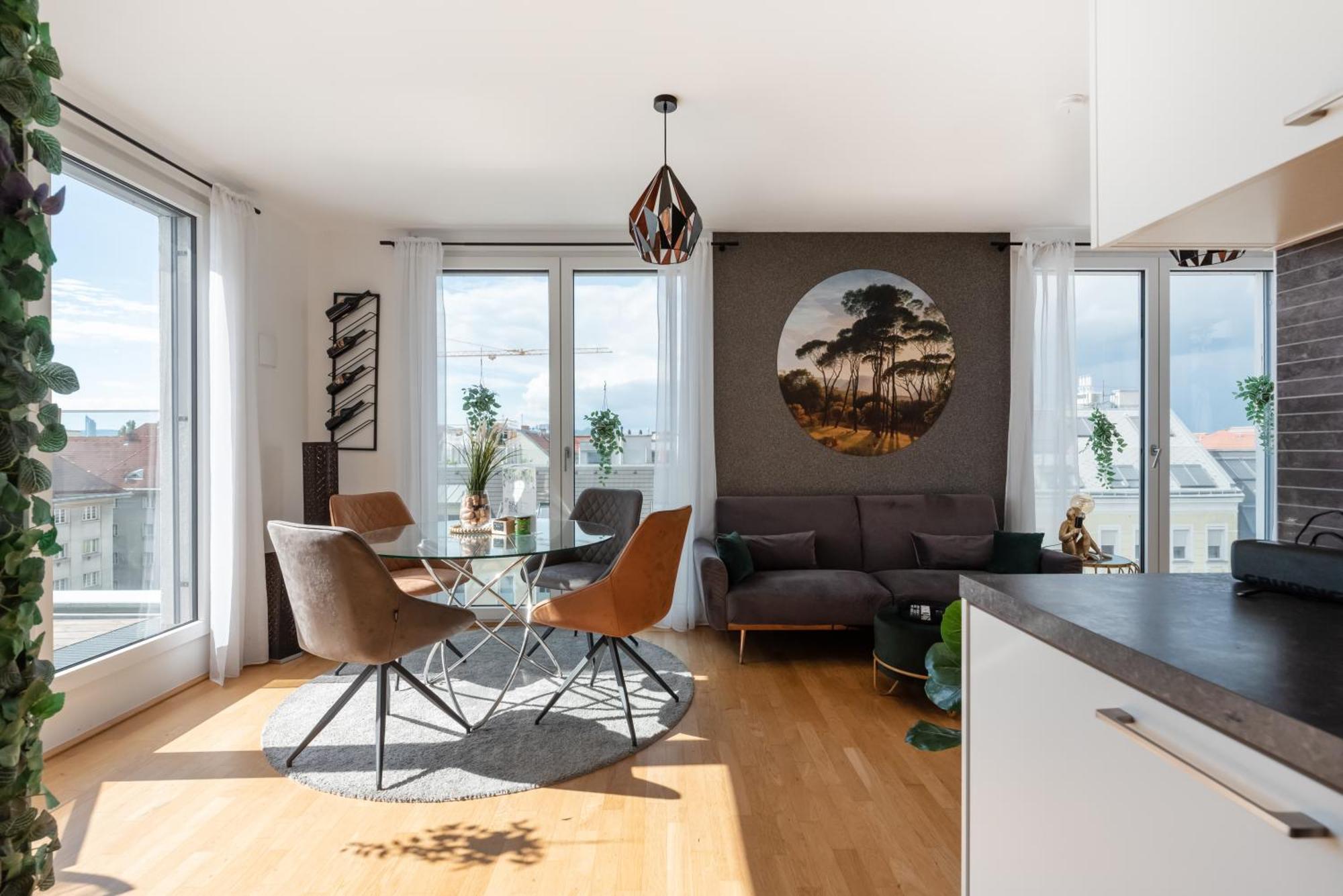 Apartment Mit Traumhafter Dachterrasse & Weitblick Wien Eksteriør bilde