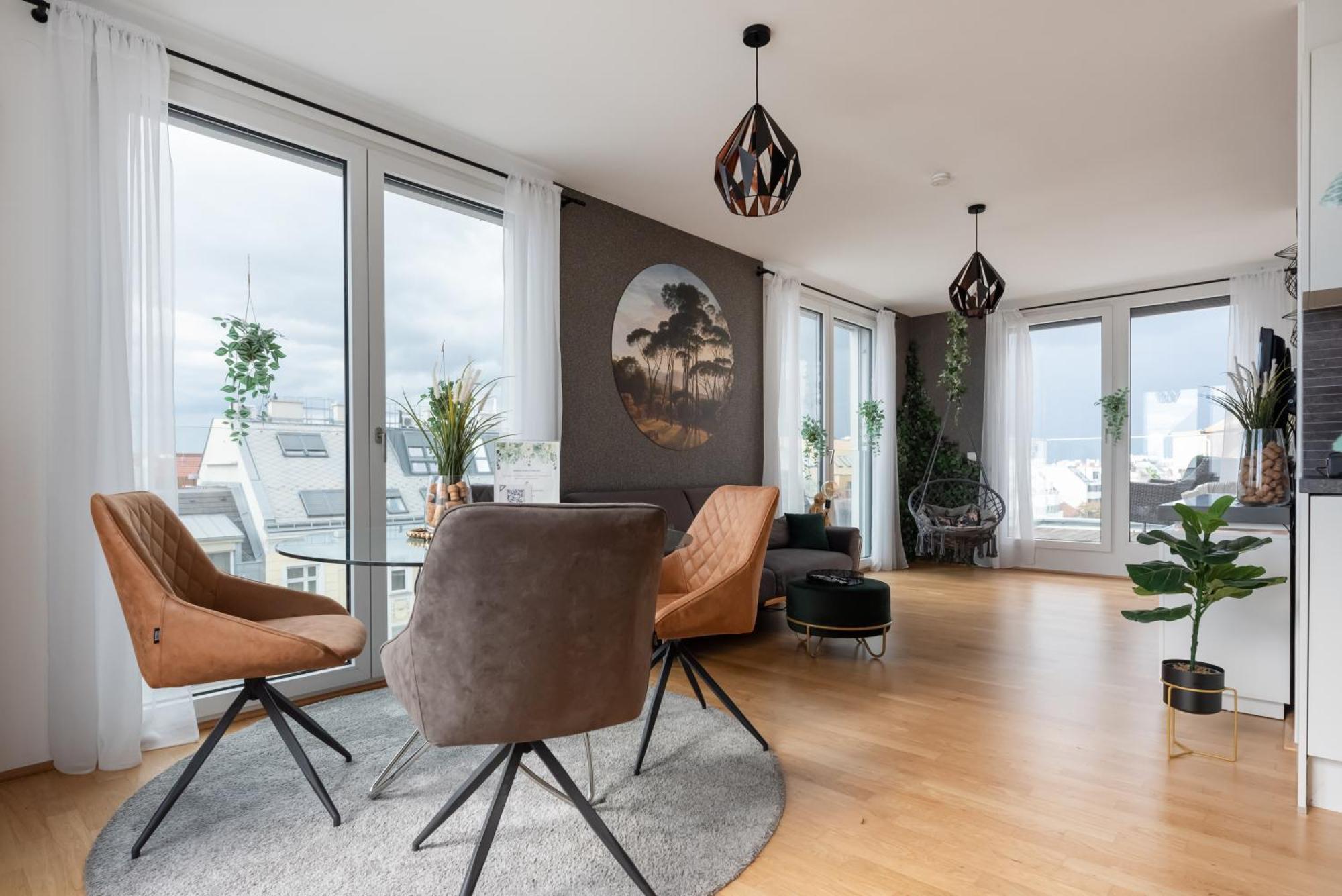 Apartment Mit Traumhafter Dachterrasse & Weitblick Wien Eksteriør bilde
