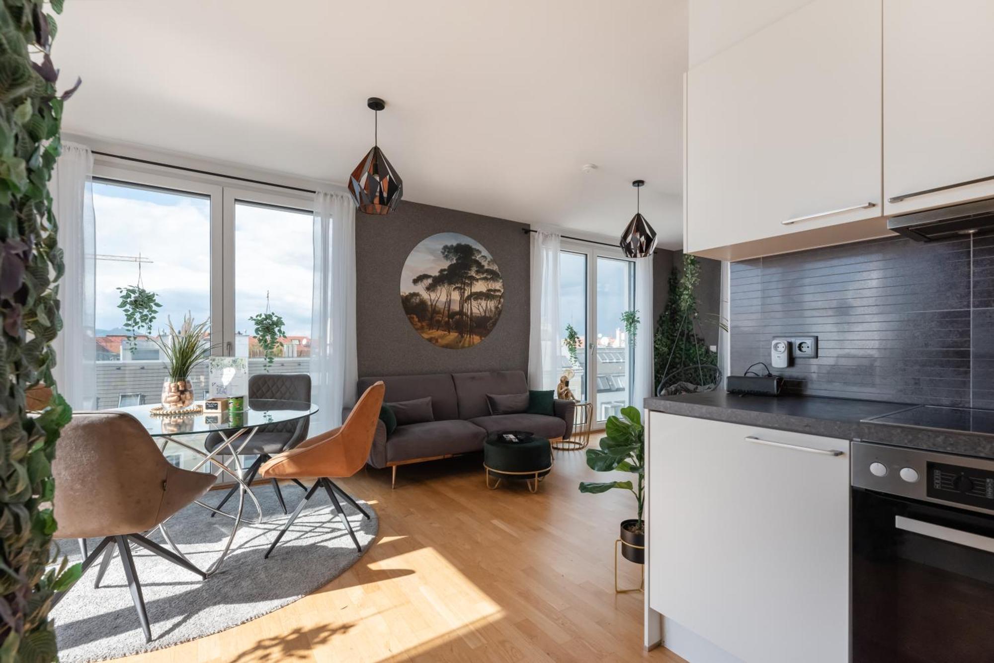 Apartment Mit Traumhafter Dachterrasse & Weitblick Wien Eksteriør bilde