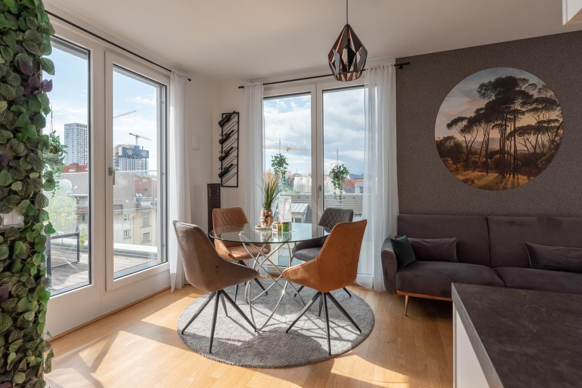 Apartment Mit Traumhafter Dachterrasse & Weitblick Wien Eksteriør bilde