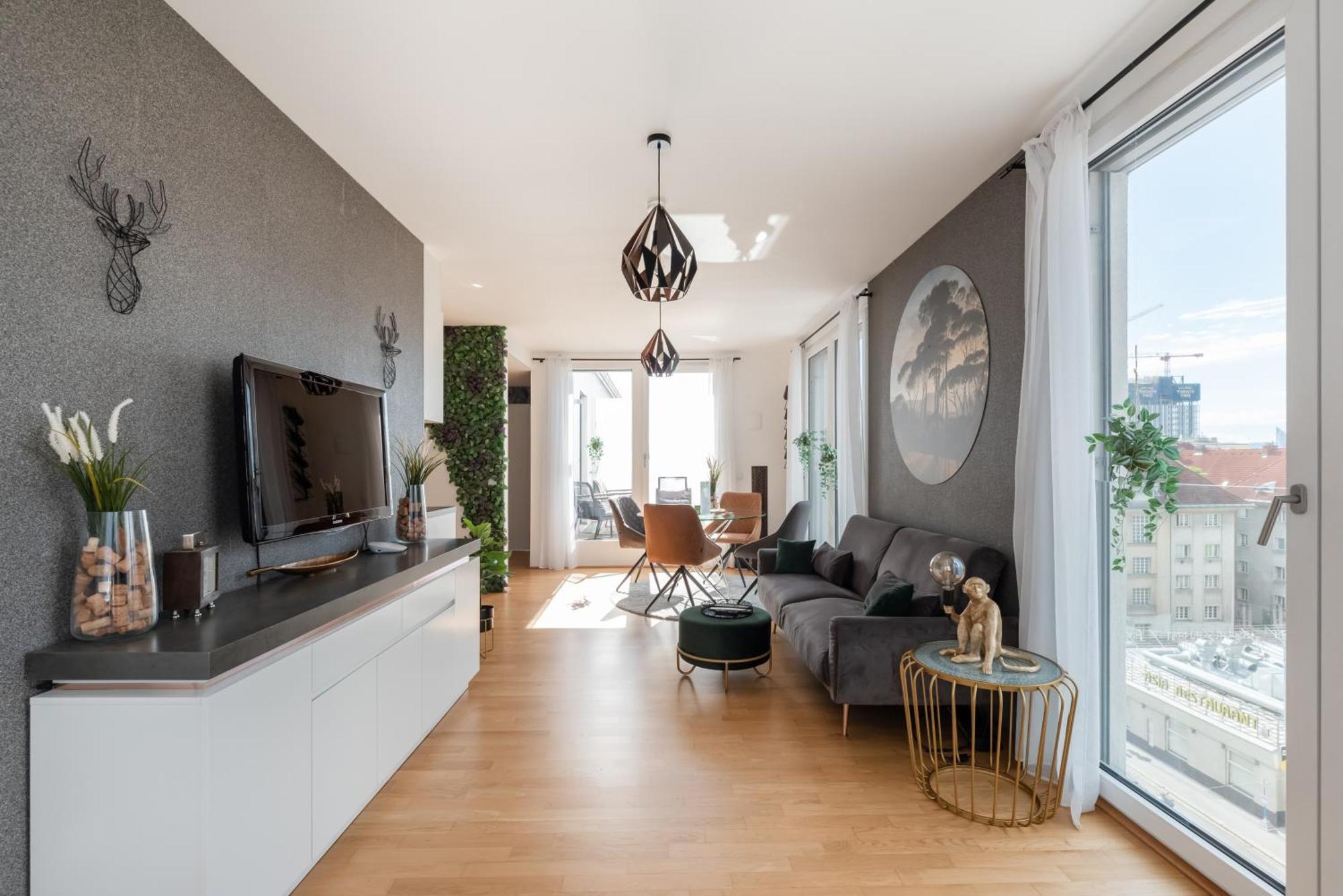 Apartment Mit Traumhafter Dachterrasse & Weitblick Wien Eksteriør bilde